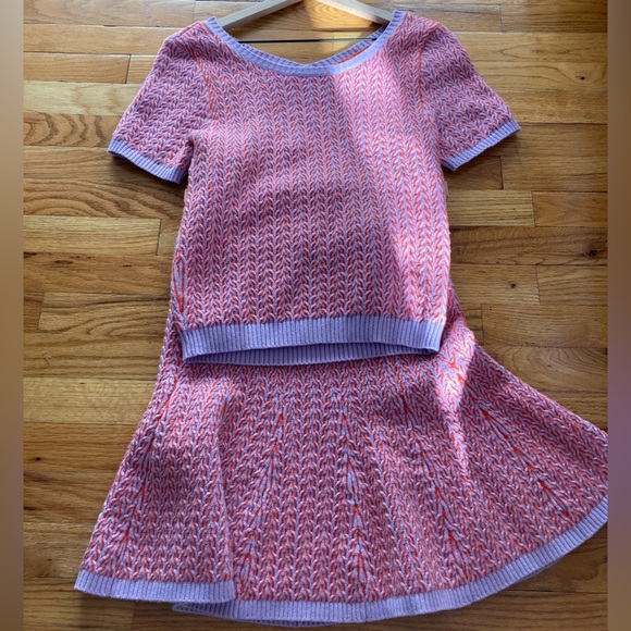 Maeve Dresses & Skirts - Anthropologie Knit Blouse and Skirt Set